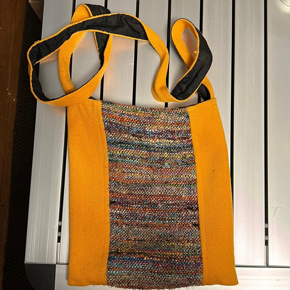 Orangey and Multi Shoulder Bag
